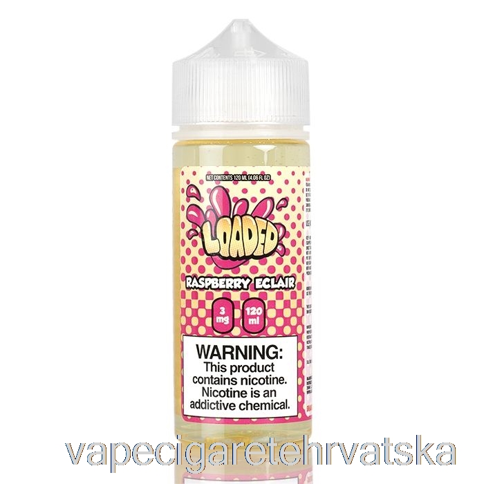 Vape Hrvatska Raspberry Eclair - Puna E-tekućina - Nemilosrdna Isparavanja - 120ml 3mg